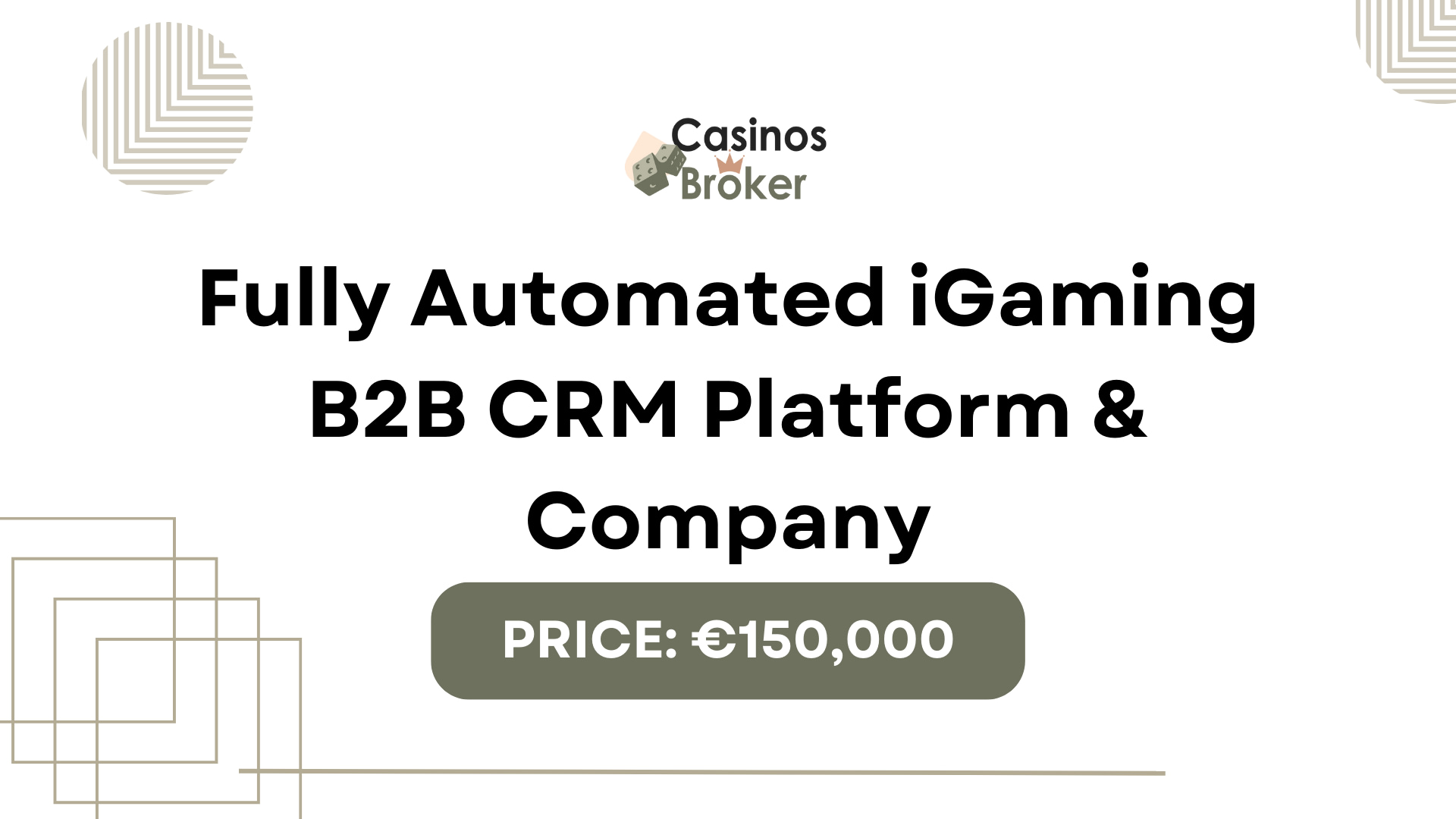 Plne automatizovaná iGaming B2B CRM platforma a spoločnosť